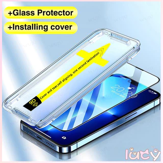 กระจกนิรภัยกันรอยหน้าจอ 8K Ultra HD ไร้ฝุ่น ความแม่นยําสูง สําหรับ iPhone 17 PRO 11 12 13 14 15 Pro XS Max Plus X XR#D6