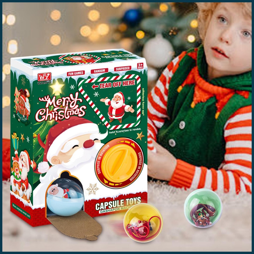 Gashapon Machine Christmas Kids Vending Machine ของเล่นแคปซูลรางวัลเครื่องของเล่นการ์ตูน Gashapon Ma