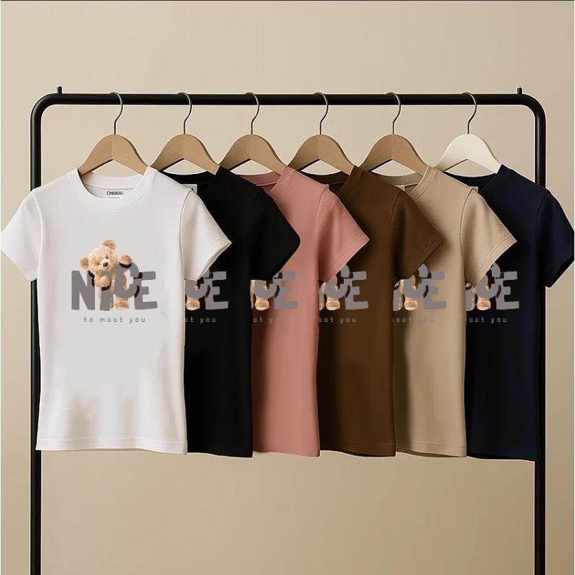 เสื้อยืดแขนสั้นรัดรูปเซ็กซี่สำหรับผู้หญิง สไตล์ฤดูร้อนใหม่ รุ่นดี เสื้อยืดแฟชั่นสตรีรัดรูป เหมาะกับผู้หญิงที่ใส่ทุกวัน