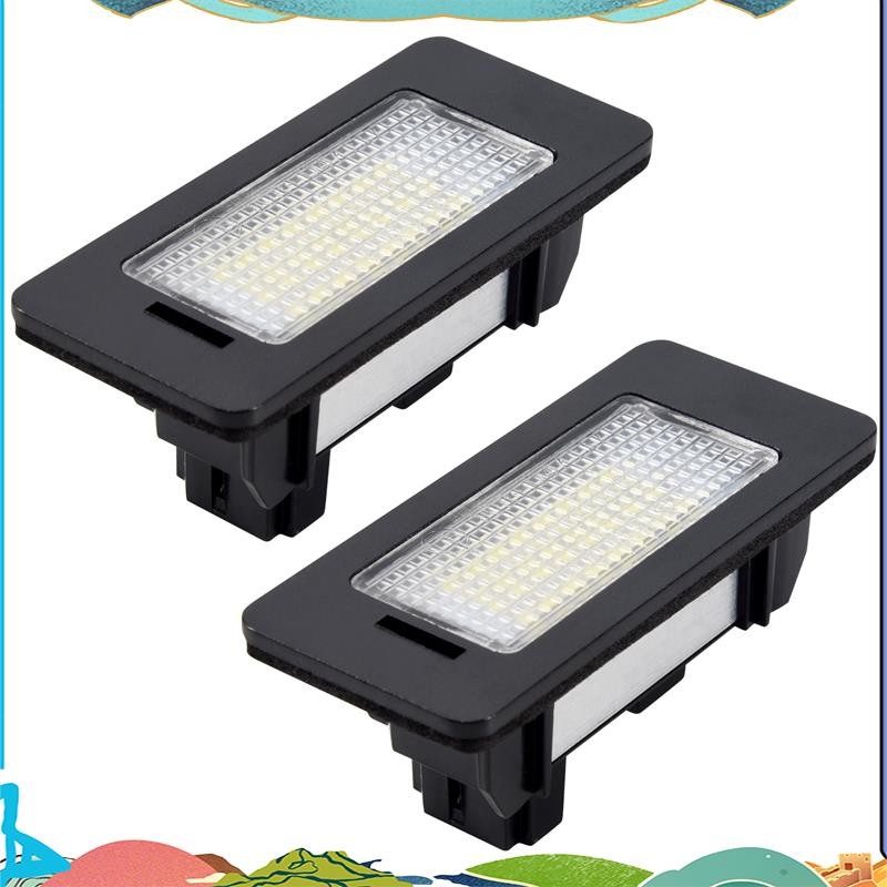 คู่ข้อผิดพลาดฟรี 24 3528 LED โคมไฟป้ายทะเบียนสําหรับ E39 E60 E61 E90 5 Series