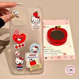 การ์ตูนลูกแมวน่ารักโปร่งใสเคลือบนุ่ม เคส iPhone 7Plus 17 16 11 13 15 12 14 Pro Max XR 15 16 8 7 14 Plus XS X Max Air SE