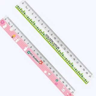 ที่คั่นหนังสือ bookmark ลายน่ารัก ลายไม้บรรทัด (ใช้วัดได้จริง) บรรจุ 6 ชิ้น/แพ็ค