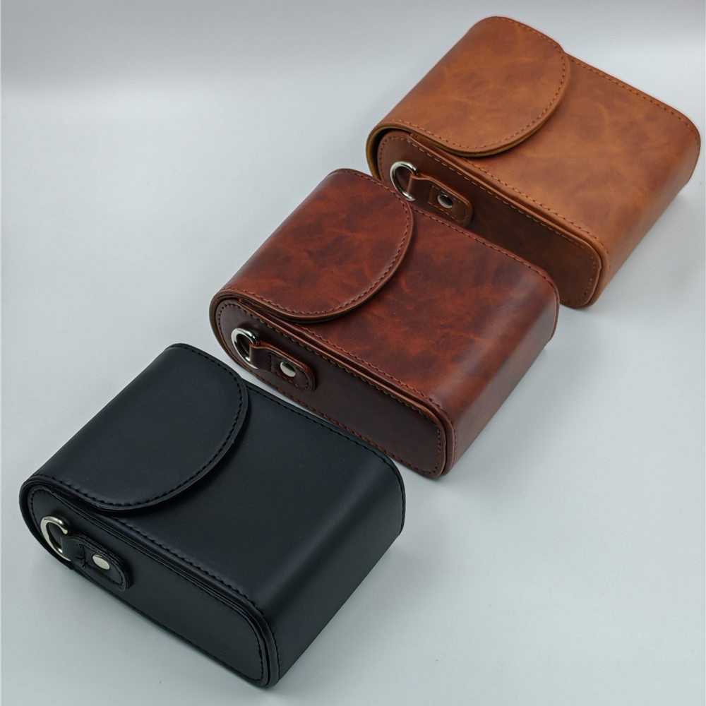 กระเป๋ากล้องหนัง PU สําหรับ Sony ZV1 ZV1F ZV1M2 RX100 HX90 HX80 Fit Canon SX740HS SX730HS SX720HS SX