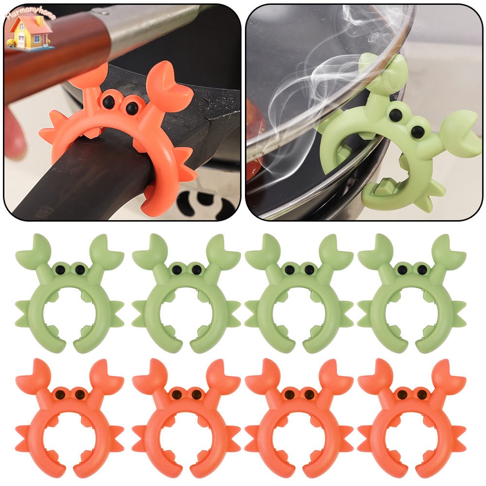 ที่ใส่ช้อน 2/4/6 ชิ้นคลิป Universal Shovel Rack อุปกรณ์ครัว / ที่วางไม้พายซิลิโคนรูปปู