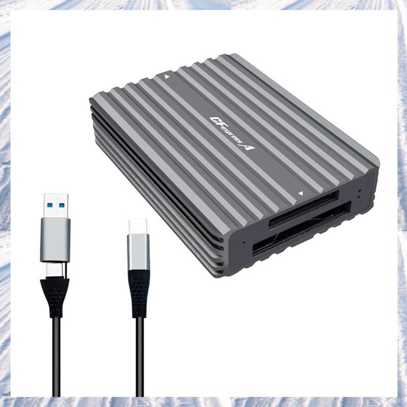 แบบพกพา Type C to CFexpress B CFexpress A Reader ไดรฟ์ฟรี CFexpress Tyep B Card Reader CFexpress Tye