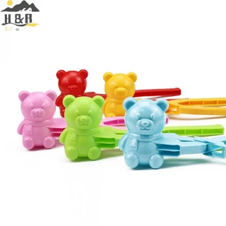 H&B Jun แม่พิมพ์ข้าวรูปเป็ดน่ารักคลิปเด็กกลางแจ้งพลาสติกเป็ดข้าวแม่พิมพ์ DIY Snowball Maker แม่พิมพ์ซูชิพร้อมที่จับ {th}