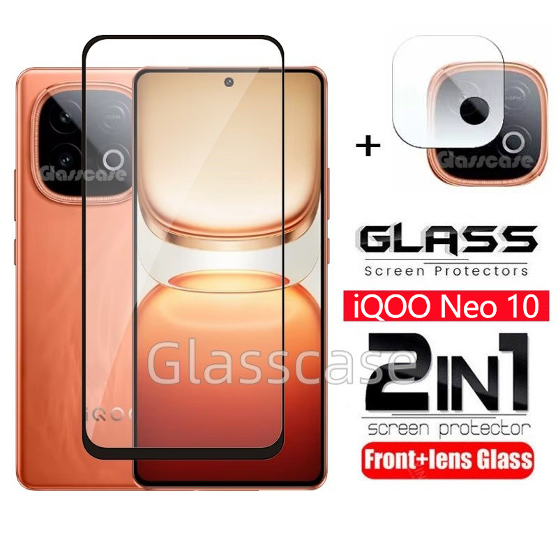 IQOO Neo 10 2025 2 in 1 ป้องกันหน้าจอกระจกนิรภัยฟิล์มสําหรับ Vivo iQOO Neo 10 1 0 Neo10 iQOONeo10 คล