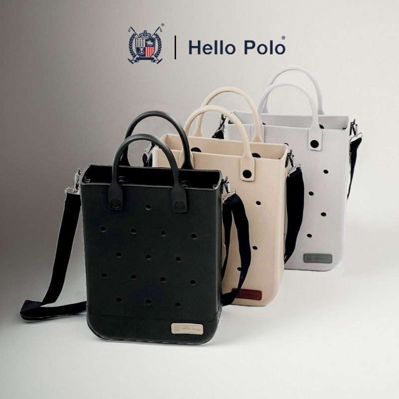 Hello Polo กนะเป๋าถือ รุ่น BH2005 กระเป๋าแมสเซนเจอร์ มีสายสะพายข้าง ใส่ไอแพดได้ กระเป๋าสวยๆ ยาง EVA ขนาด 31.5 x 24.5 CM