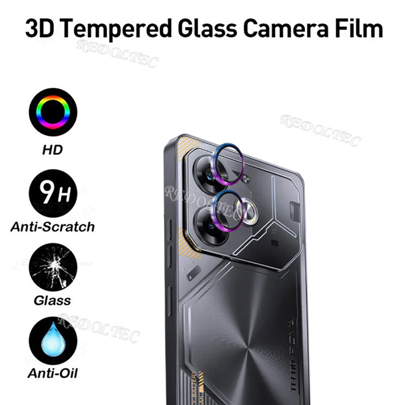 Tecno Pova 6 6Pro 6 Neo 5G แหวนโลหะกล้องเลนส์ป้องกัน Tecno Pova 6 pro Pova6 Neo กระจกนิรภัยคลุมทั้งห