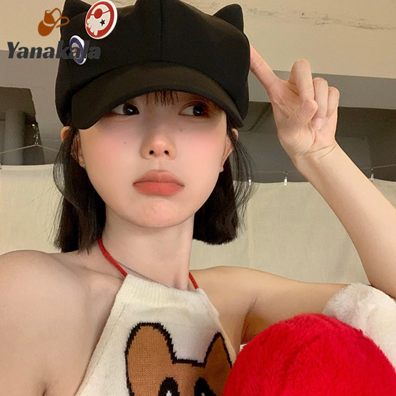 หมวกแก๊ปผู้หญิง Yanakala แต่งหูแมว thumbnail 3