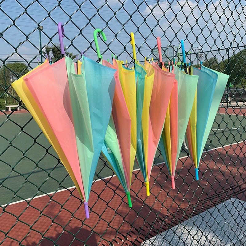 ร่มกันฝน กันuv สีสันสดใส แฟชั่น Umbrella เนื้อร่มโปร่งแสง รูปที่ 6