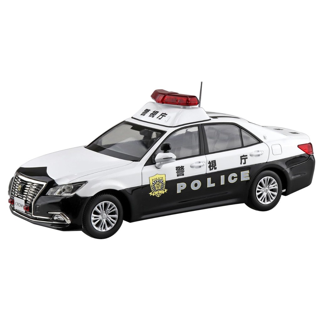 Aoshima Bunka Kyozaisha 1/32 Easy Snap Kit No.01-PC Toyota Crown Patrol Car Pre-painted Plastic Mode