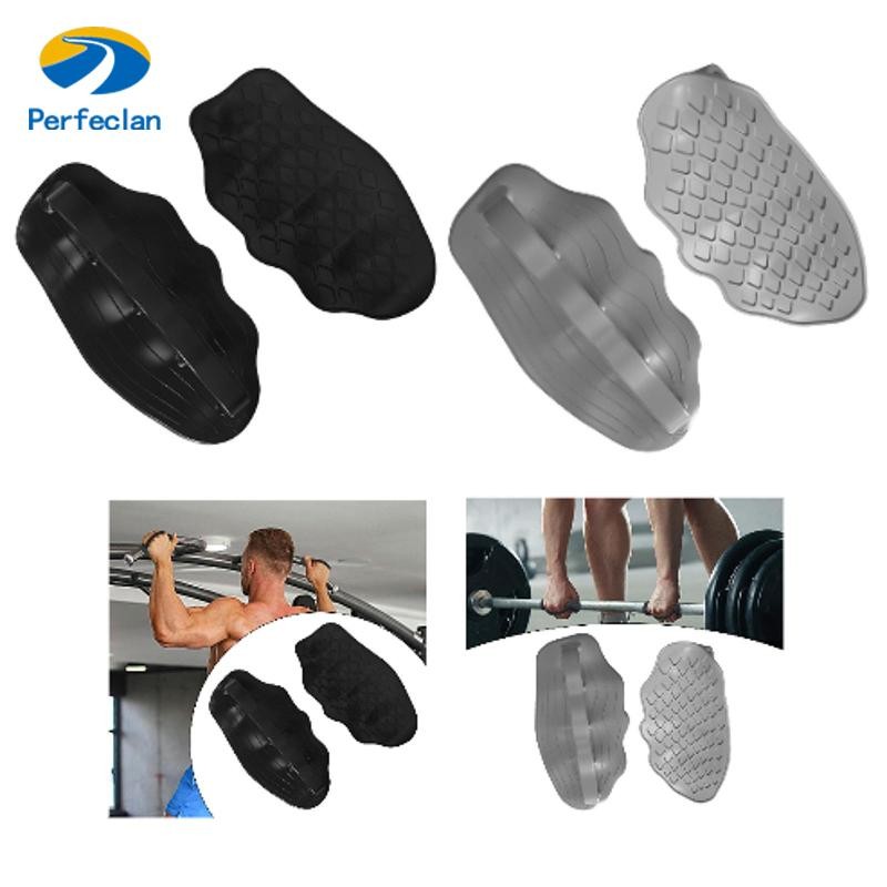Perfeclan 2x Weight Lifting Grips ถุงมือซิลิโคน Ergonomic Anti Slip สำหรับยิมและออกกำลังกาย พร้อมกระเป๋าเก็บ สําหรับกีฬาผู้หญิงและผู้ชาย Crosstraining