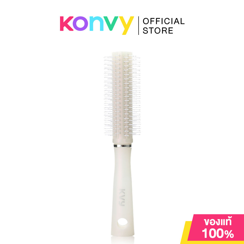 KVY Round Hair Comb #White หวีจัดแต่งทรงผม สีขาว.