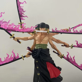 💥จัดส่งจากประเทศไทย💥40 ซม.Roronoa Zoro ONE PIECE คอสเพลย์ Asura Purgatory Luffy Action Figure รุ่น Q ตุ๊กตาของขวัญเด็กตกแต่งรถเครื่องประดับของเล่นคอลเลกชันตกแต่งบ้านประติมากรรม