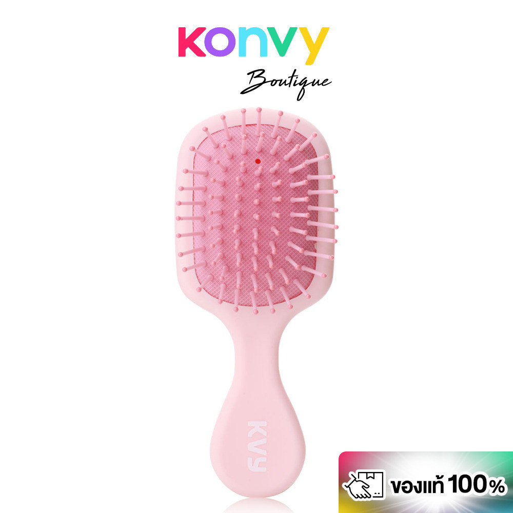 KVY Mini Air Cushion Hair Comb เควีวาย แปรงหวีผมไซส์มินิ สีชมพู.