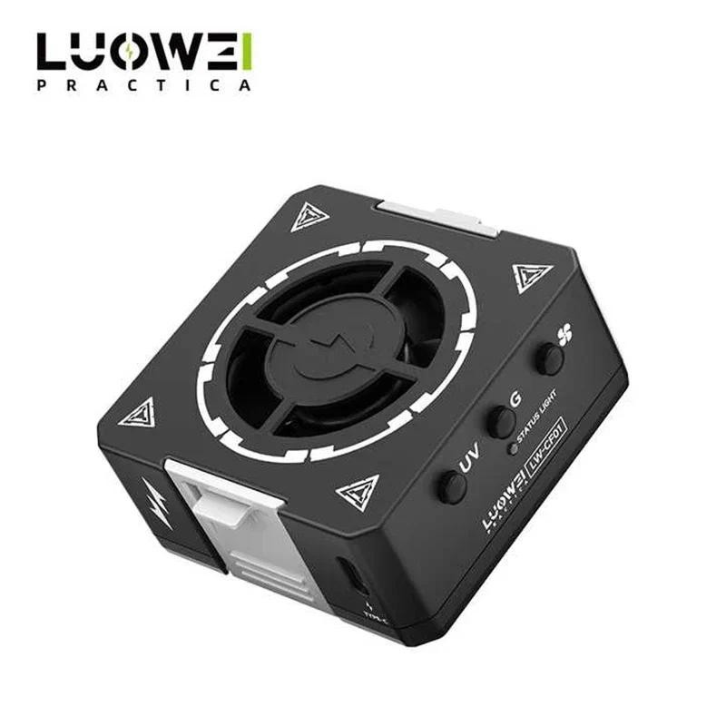 Luowei LW-CF01 3-in-1 กล้องจุลทรรศน์คูลเลอร์/พัดลมดูดอากาศควัน/โคมไฟโค้ง UV พร้อมหลอดไฟฝุ่นลูกปัดสําหรับเมนบอร์ด PCB ซ่อม