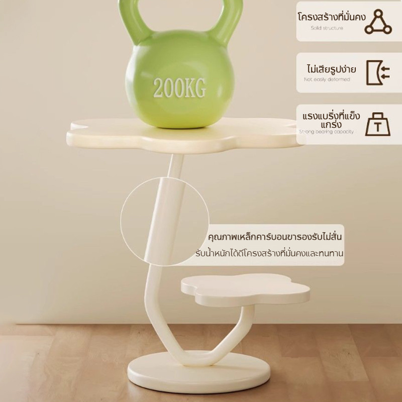 BHQ โต๊ะข้างโซฟา 2 ชั้น แข็งแรงรับน้ำหนักสูง เลือกได้ เรียบง่ายทันสมัย เคลื่อนย้ายง่าย - รูปที่ 5