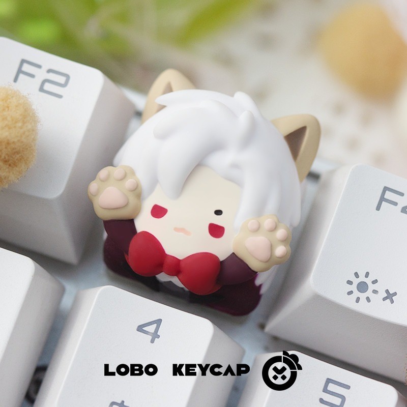 Love และ Deepspace Keycap น่ารักการ์ตูน MX สวิทช์คีย์บอร์ด Handmade เรซิ่น 3D Keycaps DIY Creative ส่วนบุคคล Kawaii Sylus Zayne Caleb Rafayel Xavier Cat Keycap
