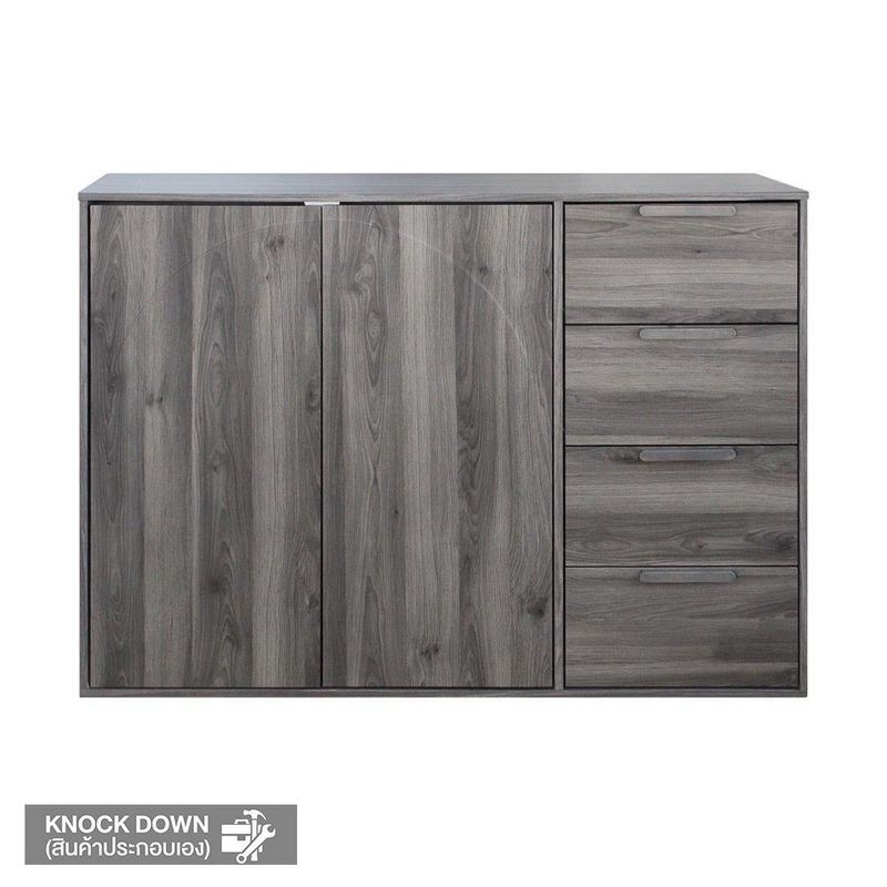 MOOVE ตู้อเนกประสงค์ CHIC 120X40X85 ลายไม้เทา
