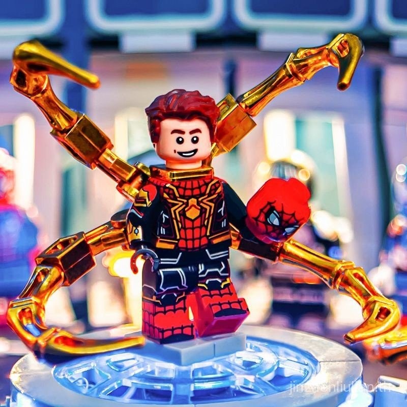 ระเบิด Marvel Spider-Man 2ชุดฟิวชั่นบุคคลที่สามที่ไม่ได้พิมพ์ออกมาบล็อกของเล่น Iron Man Avengers Moc