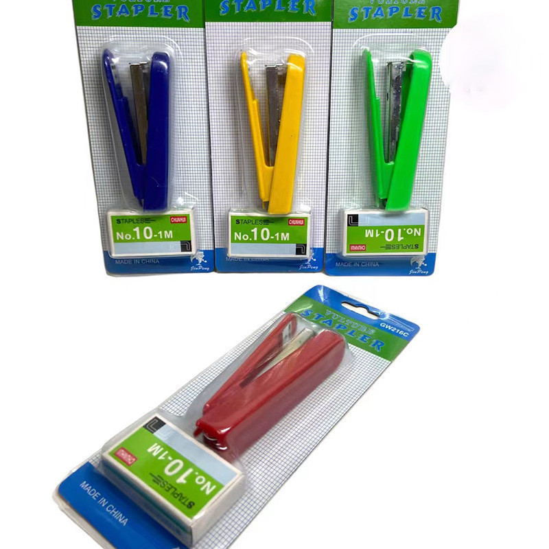 ZZ HOME01 แม็กเย็บกระดาษ แม็ก ลวดเย็บกระดาษ แม็กพร้อมลูกแม็ก1กล่องสีจัดส่งแบบสุ่ม - รูปที่ 4