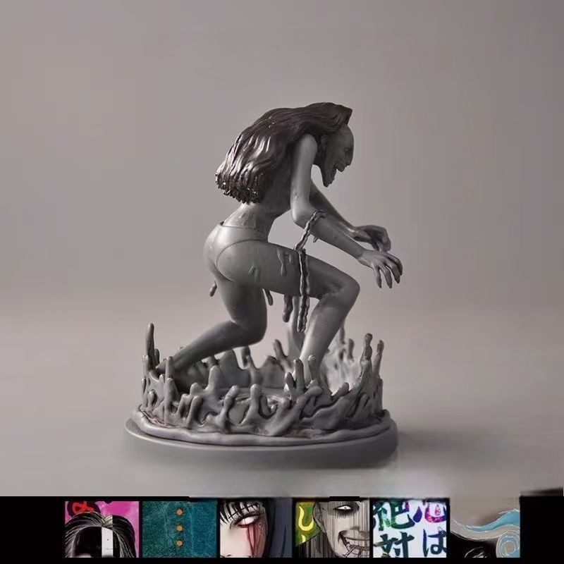 【พร้อมส่ง】junji ito figure Gumo Ito Junji Blind Box Tomie Figure  คําสาปที่สองกล่องเล็กกล่องปริศนาสย