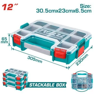EMTOP กล่องใสเครื่องมือ 12 นิ้ว รุ่น EPBX1211 / 15 นิ้ว รุ่น EPBX1511 ( Plastic Organizer )