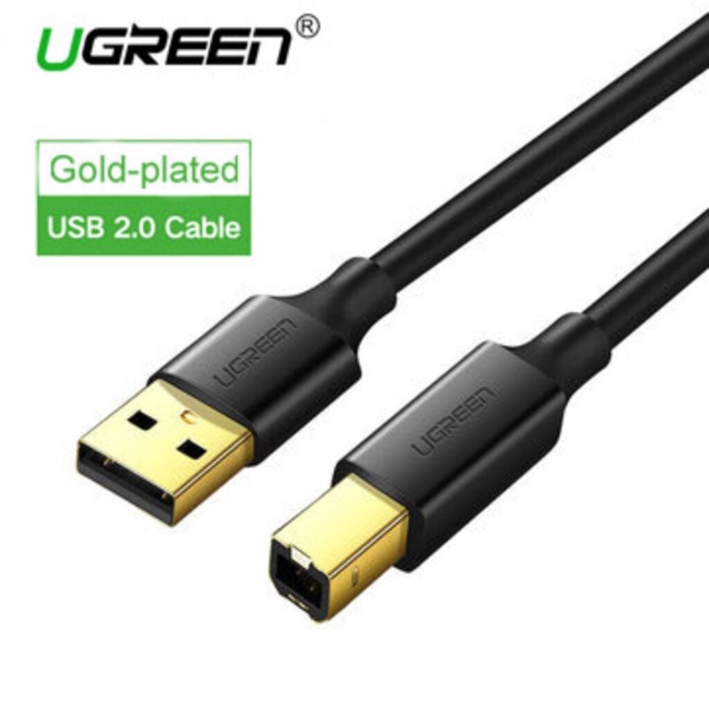 UGREEN 20846 - Usb 2.0 Type B Printer Scanner Cable 1M.(BLACK)