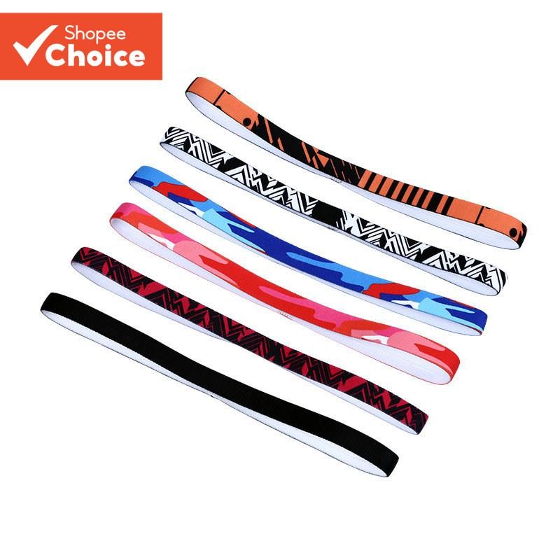 Unisex กีฬา Hairband โยคะฟิตเนสแถบคาดศีรษะยืดหยุ่น Anti Slip Breathable 15 มม.