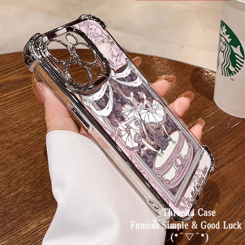 SAMSUNG ปลอกสําหรับSamsung A05s A52 A55 A53 A35 A03s A12 A13 A14 A15 A54 A34 A23 A15 A32 A25 A24 A54 A51 A22 M15 สี่มุมAnti Fall Soft Coverหรูหรา