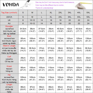 VONDA ผู้หญิงสาวเกาหลีหวานเท็จสองชิ้นปกพัฟแขนจีบชุด