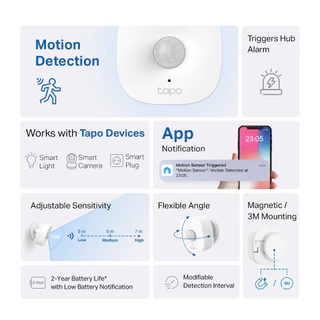 TAPO T100 Smart Motion Sensor ตรวจจับการเคลื่อนไหว