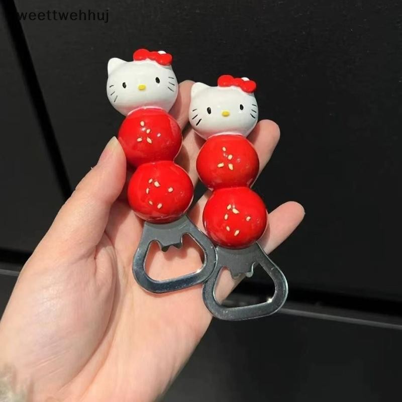 Tw Hello Kitty ที่เปิดขวดเบียร์ที่เปิดขวดเบียร์ Sanrio Sweet Haws KT Cat Opener ที่เปิดไวน์ huj