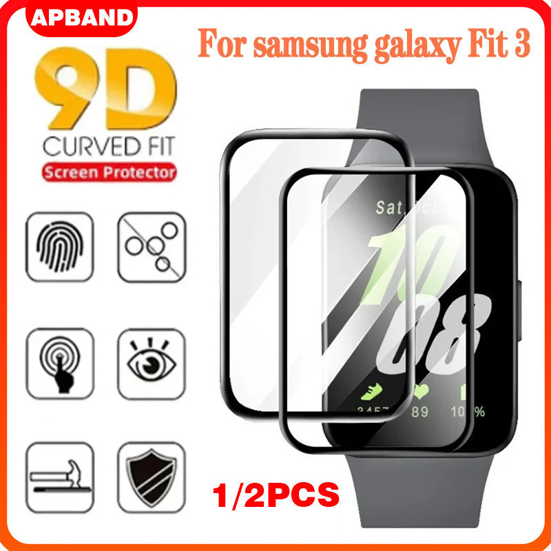 3D ป้องกัน Gores ฟิล์มแก้วนิรภัย for Samsung Galaxy Fit 3 ตัวป้องกันหน้าจอ for Smartwatch Samsung Fit 3