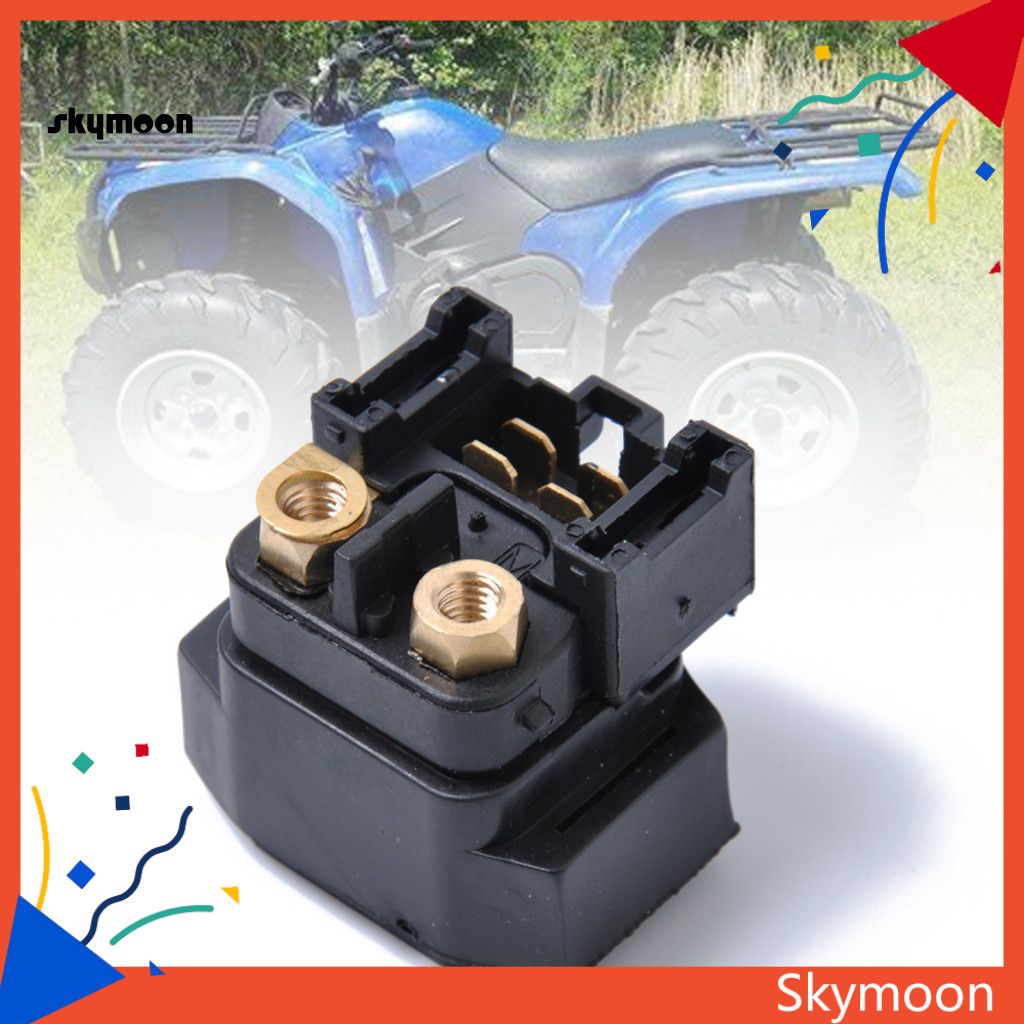 Skym * ทนทานรีเลย์ Solenoid สีดํา Starter มอเตอร์รีเลย์ 4XE-81940-12 1D0-8140-02 ติดตั้งง่ายสําหรับ 