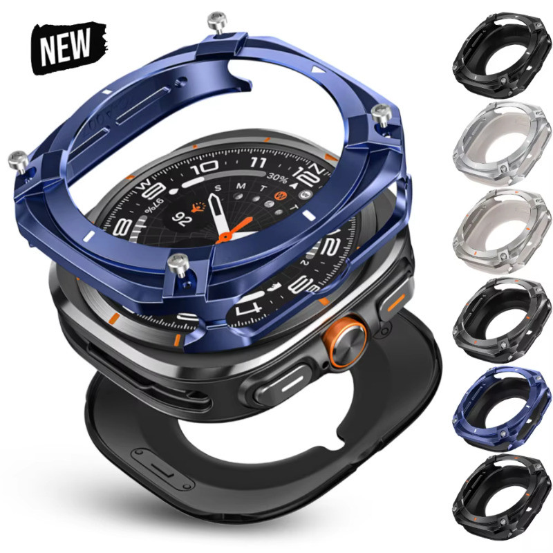 เคสป้องกันสําหรับ Samsung Galaxy Watch 2025 Ultra 47 มม.อลูมิเนียมอัลลอยด์เกราะป้องกันสําหรับ Galaxy Ultra อุปกรณ์เสริมกันชน