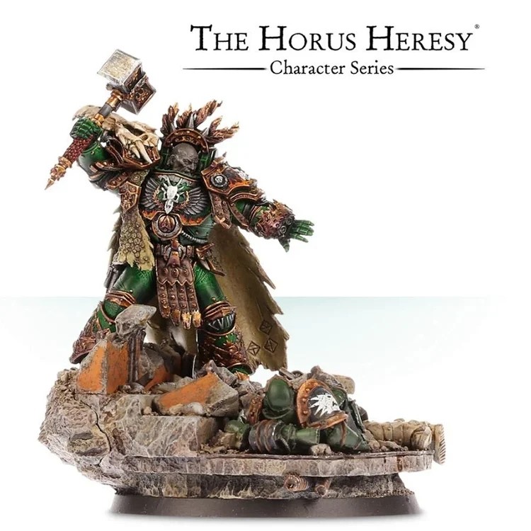 Z0229 Salamander Primarch Vulkan Primarch of the Salamanders Plate Resin Model