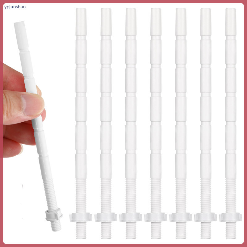 10pcs ที่กดชักโครกแบบยาว สกรูปรับได้ อะไหล่ถังน้ำ ปุ่ม flush สำหรับชักโครก