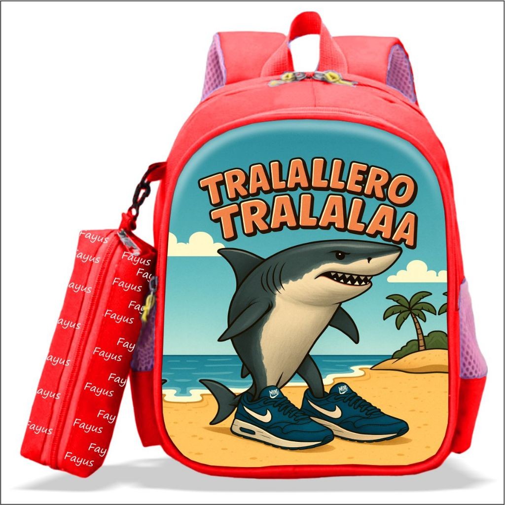 TALALERO FAYUS BAG กระเป๋านักเรียนเด็ก กระเป๋าเป้สะพายหลังโรงเรียนอนุบาลและประถมศึกษาล่าสุด รุ่น Anomali Fayus Kids