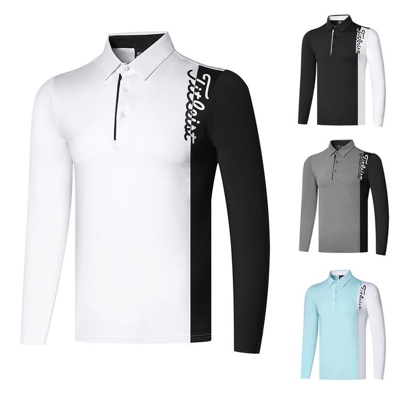 【Titleist】เสื้อกอล์ฟแขนยาว สำหรับผู้ชาย ออกแบบมาเพื่อฤดูใบไม้ผลิและฤดูใบไม้ร่วง