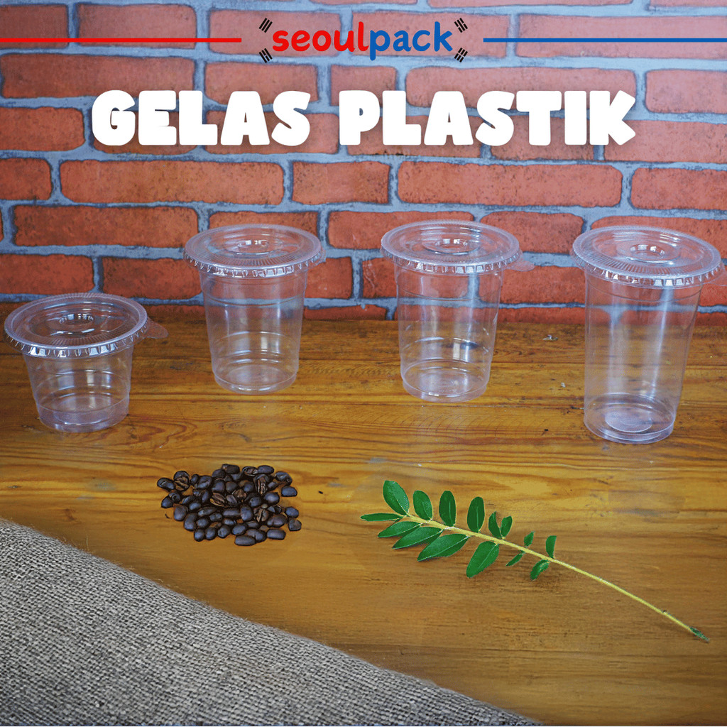 10oz/12oz/14oz/16oz/18oz/22oz ถ้วยพลาสติก PP แบน + ฝาปิด (50 ชิ้น) - ถ้วยฟอง, ถ้วย PP, ถ้วย