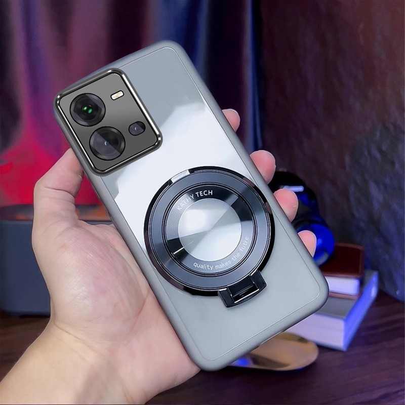 สําหรับ VIVO V25 VIVO V25E VIVO V25 PRO 5G CD ขาตั้งโทรศัพท์เลนส์ป้องกันไฟฟ้าหรูหรากันกระแทกออกแบบใหม่เคสโทรศัพท์