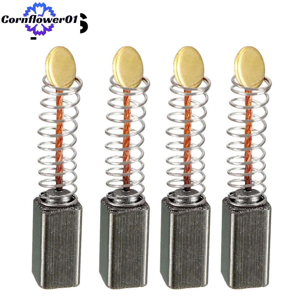 [cornflower01]Pack of Four Replacement Carbon Brushes for Electric Motors Dimensions 11x5x5 mm