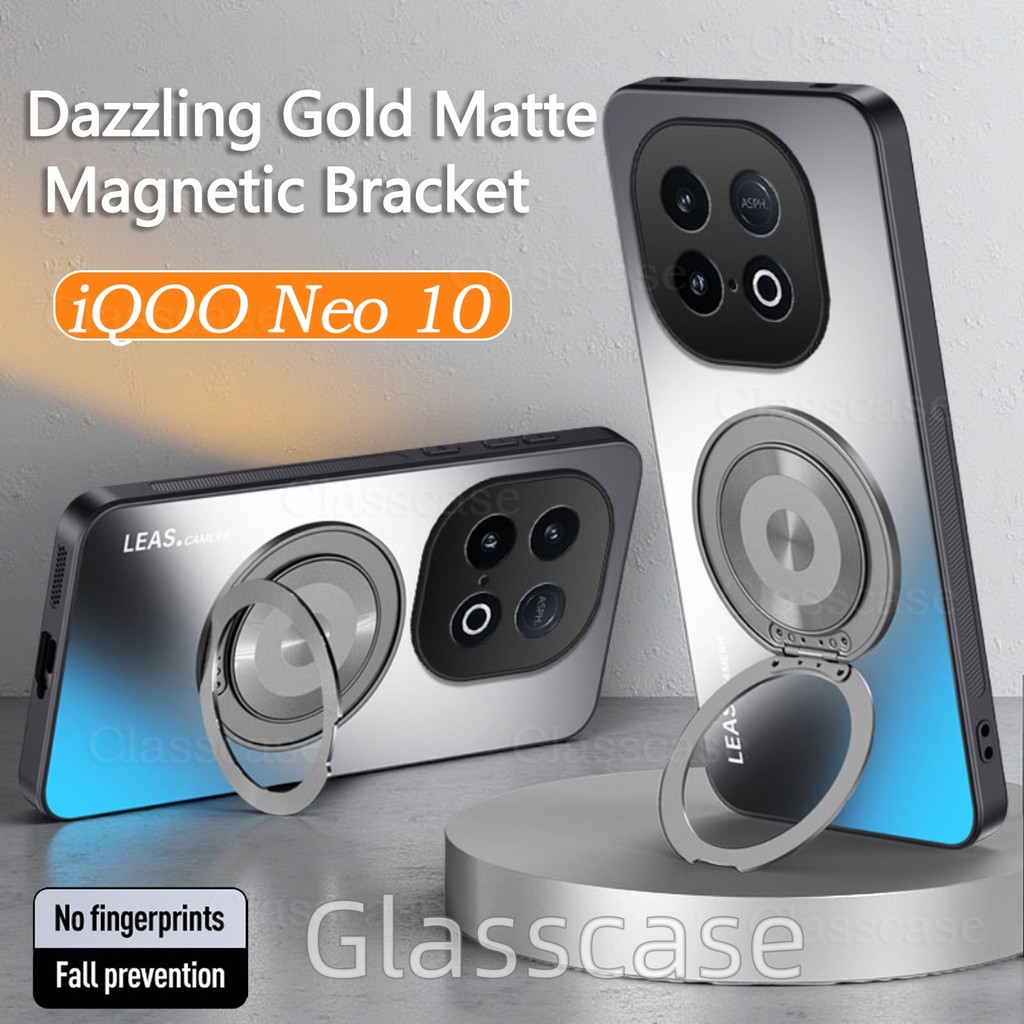 IQOO Neo 10 สําหรับ Vivo iQOO Neo 10 1 0 Neo10 iQOONeo10 2025 Frosted พราว Matte Magnetic Bracket กั