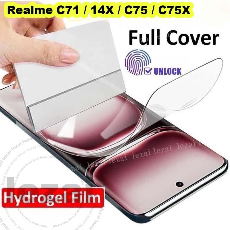 2-4 ชิ้นฟิล์มไฮโดรเจลเต็มRealme C71 C 71 C75 C75X C75 X 14Xป้องกันหน้าจอRealmeC71 RealmeC75 RealmeC7