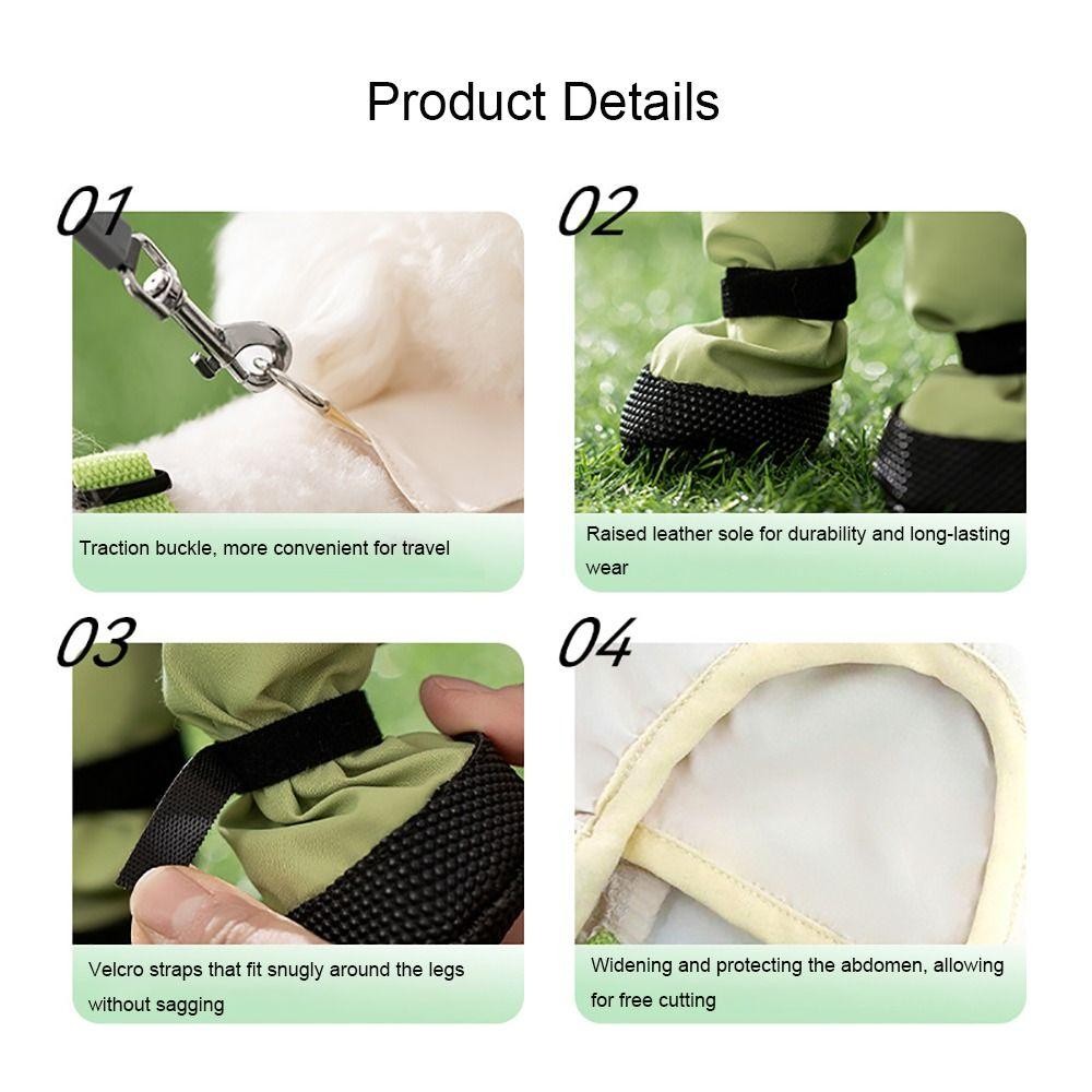 MAGICIAN Pet Strolling Going Out Pants, Full Leg Protection Back ปรับสุนัขกางเกงสี่ขา, สบาย Anti-Slip แถบสะท้อนแสงกันฝุ่นเสื้อผ้าสัตว์เลี้ยงสัตว์เลี้ยงสัตว์เลี้ยง Strolling ราคา ถูกที่สุด ดีลบีเคเค แกลเลอรีภาพที่ 7