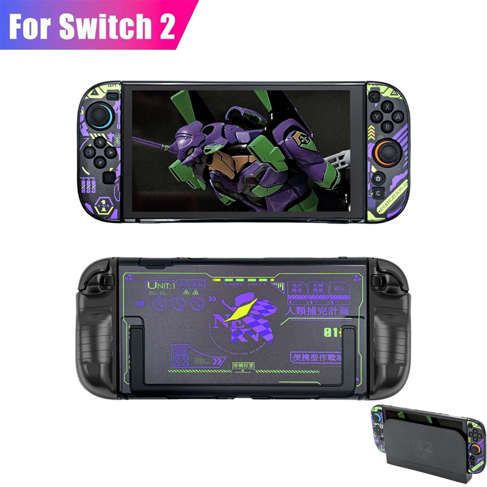 Evangelion เกราะป้องกันสําหรับ Nintendo Switch 2 เคสแข็ง NS2 คอนโทรลเลอร์ Joycon EVA อะนิเมะฝาครอบกันกระแทก