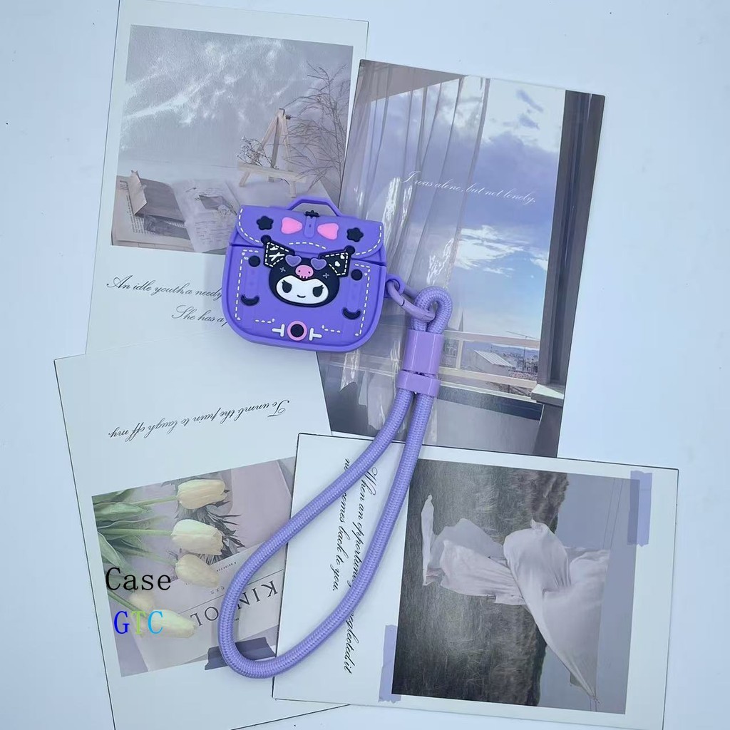 GTC สําหรับ HOCO EW26 EW43 Case เคส เคสหูฟังและเชือกคล้องปรับได้ รูปแบบ Culomi บุคลิกภาพ