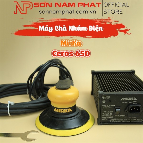 เครื่องขัดไฟฟ้า MIRKA® CEROS 650CV – น้ําหนักเบา เงียบ ทรงพลัง ไร้ฝุ่น